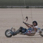 Wexler in the Hero Buggy